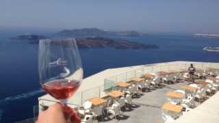 ギリシャサントリーニ島、ワイナリー、サントワインSanto Wines